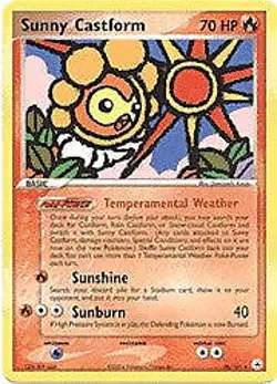 Pokemon EX Hidden Legends 26/101 Sunny Castform Card - Image 1