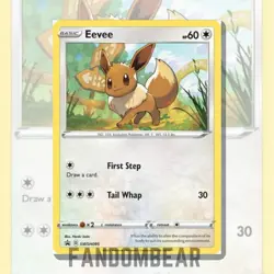 EEVEE SWSH095 Sword & Shield Black Star PROMO card COSMOS HOLO 2021 Pokemon - Image 2
