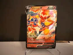 Infernape V SWSH252 2022 Pokemon Sword & Shield Black Star Promo Card NM+ - Image 1