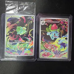 Pokemon TCG: Bulbasaur 133/132, (FULL ART) Stamped!! Both Cards In Picture. - Image 1