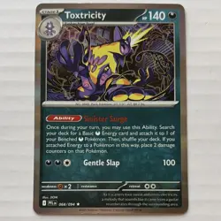 Pokemon TCG Toxtricity 068/094 Rare Holo Stage 1 Me02: Phantasmal Flames Card - Image 1