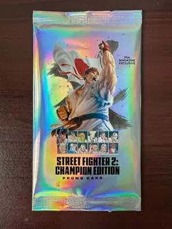 Street Fighter 2: Champion Edition Promo Card PSA Magazine Exclusive Pack SEALED - Image 1