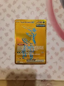 Pokemon TCG Iron Leaves EX Prismatic Evolutions Holo Card 176/131 - Image 1