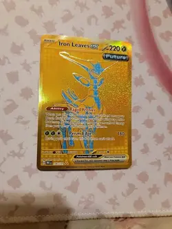 Pokemon TCG Iron Leaves EX Prismatic Evolutions Holo Card 176/131 - Image 2
