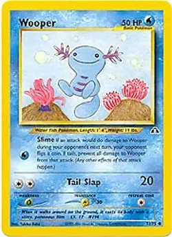 Pokemon Neo Discovery 71/75 Wooper Card - Image 1