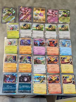 pokemon card lot of 25 crobat ex mewtwo ex yanmega ex and tyrannical and others - Image 1