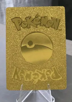 Pokemon Mewtwo V 220hp Gold Foil Fan Art Collector Card TCG - Image 2