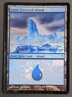 MTG Card - 1x Snow Covered Island - Coldsnap - LP Foil - Magic The Gathering 152 - Image 1