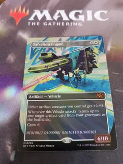 Mtg. Salvation Engine. Foil Borderless. Aetherdrift. Pack Fresh - Image 1