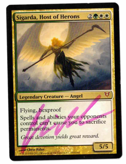 Sigarda, Host of Herons Avacyn Restored Signed by artist Chris Rahn! - Image 1
