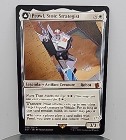 MTG Prowl, Stoic Strategist Prowl, Pursuit Vehicle Transformers 001/015... - Image 1