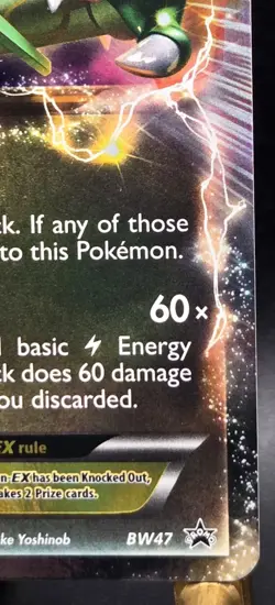 Pokemon TCG ~ Rayquaza EX BW Black Star Promos ~ BW47 Holo Promo ~ See Pictures - Image 4