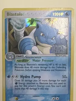 Pokemon TCG Blastoise 14/100 Crystal Guardians Reverse Holo Stamp 2006 - Image 2
