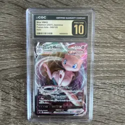 Pokemon Mew VMAX CGC 10 040/100 S8: Fusion Arts Triple Rare Holo Japanese - Image 1