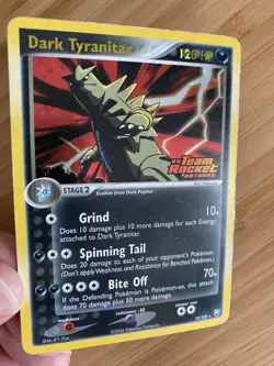 Pokemon TCG Dark Tyranitar Reverse Holo 19/109 EX Team Rocket Returns HP - Image 1