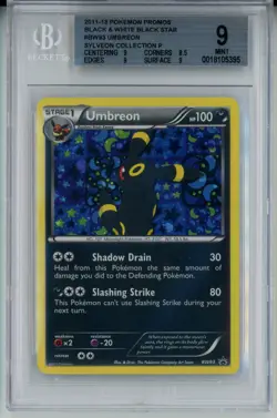 2013 POKEMON BW BLACK STAR PROMO UMBREON #BW93 HOLO BGS 9 MINT #0018105395 - Image 1