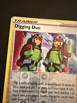 POKEMON TCG: DIGGING DUO 126/159 CROWN ZENITH REVERSE HOLO CARD NM - Image 4
