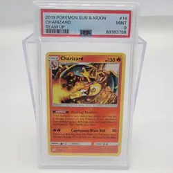 2019 Pokemon Sun & Moon Charizard Team Up 14/181 PSA 9 - Image 1