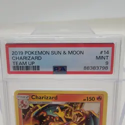 2019 Pokemon Sun & Moon Charizard Team Up 14/181 PSA 9 - Image 3