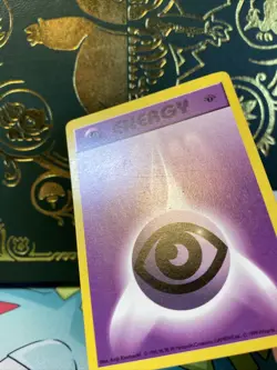 Psychic Energy 1999 Base Set 1ST EDITION Pokemon Error misprint stamp on back! - Image 2