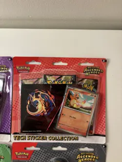 4 X Pokemon TCG: Ascended Heroes Tech Sticker & Blister Pack Bundle New & Sealed - Image 2
