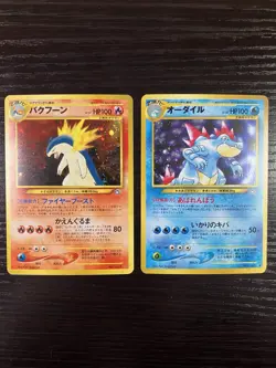 💎 Pocket Monsters Holo Lot - Typhlosion, Feraligatr - Japanese Pokemon - Image 1