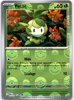 Pokemon TCG Petilil Poke Ball 006/086 Black Bolt Holo Rare Near Mint - Image 1
