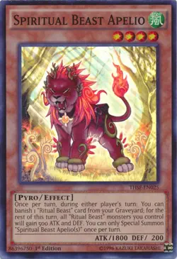 Yugioh! LP Spiritual Beast Apelio - THSF-EN025 - Super Rare - Unlimited Edition - Image 1