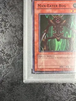 2002 YUGIOH! LOB MAN-EATER BUG LEG.BLUE EYES WHITE DRAGON #108 💎 PSA 10 - Image 4