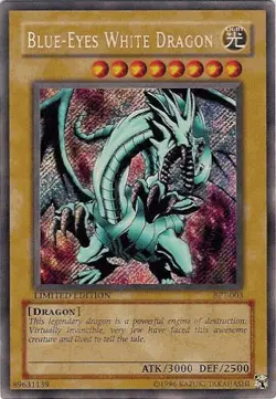 Lightly Played Blue-Eyes White Dragon A - BPT-003 - Secret Rare - Limited Editio - Image 1