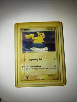 Pokemon Pikachu Holo Pop Series 5 Card 12/17 - Image 1