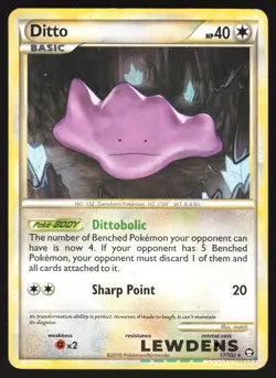 Ditto - 17/102 - Rare - Triumphant - Pokemon Card - DMG - Image 1