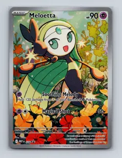 Meloetta 026 Pokemon Mega Evolution Illustration Rare Black Star Promo Card NM+ - Image 1