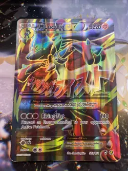 Pokemon TCG Lot Big Pokemon Cards M Lucario Ex 55a/111 - Image 1