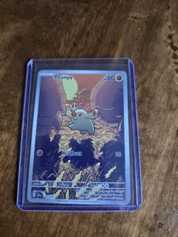 Pokemon TCG Phanpy Illustration Rare Holo Card 205/191 Sv08: Surging Sparks - Image 1