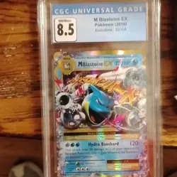 Pokemon M Blastoise EX Evolutions Holo Ultra Rare 22/108 HP 220 CGC 8.5 Card - Image 1