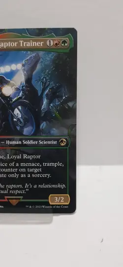 MTG Owen Grady, Raptor Trainer (Borderless) Universes Beyond: Jurassic World #16 - Image 3