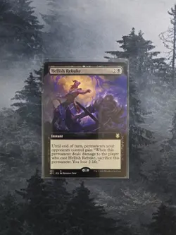 Hellish Rebuke (Extended Art) Commander: Adventures in the Forgotten Realms... - Image 1