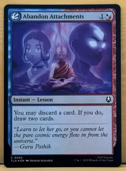 MTG Avatar: The Last Airbender Abandon Attachments - Instant Lesson Foil C205 - Image 1