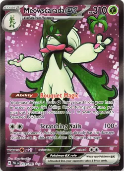 POKEMON Meowscarada ex #231/193 Holofoil SV02: Paldea Evolved NM - Image 1