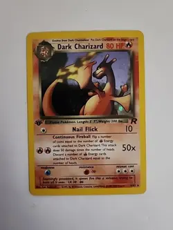 Dark Charizard 4/82 Holo Rare Team Rocket Pokemon Card - Image 2