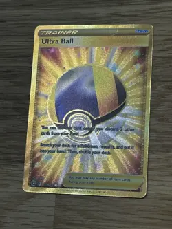 Secret Rare Ultra Ball 161/149 Pokemon TCG Sun & Moon Base Set - Image 2