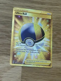 Secret Rare Ultra Ball 161/149 Pokemon TCG Sun & Moon Base Set - Image 3