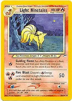 Neo Destiny - Light Ninetales Pokemon Card 50/105 - Image 1