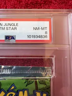1999 POKEMON JUNGLE Unlimited Thin Font TM Star FLAREON NM-MT PSA 8 - Image 3