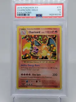 2016 Pokemon XY - Evolutions #11/108 Charizard PSA 5 - Image 1