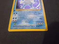 Poliwrath 13/102 French Base Set Holo Pokemon Card Rare Sunbleached 1st Edition - Image 4