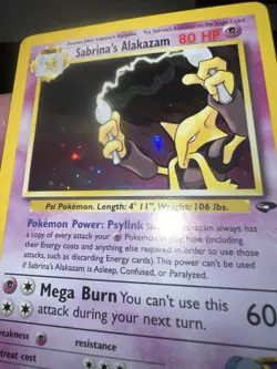 Pokemon Sabrina's Alakazam 16/132 Gym Challenge Holo Beautiful Condition - Image 2