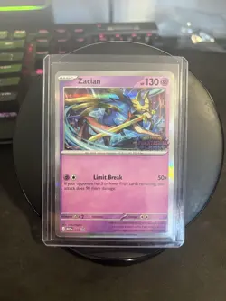 2025 Pokemon Zacian Stamped Promo #015 Phantasmal Flames Prerelease NM - Image 1