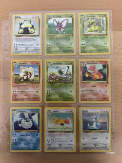 2000 Pokemon BASE SET 2 Edition COMPLETE Non Holo Cards Lot #21-130 Rare WotC NM - Image 5